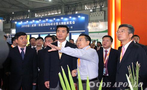 成都中光電太陽能亮相2011中國（成都）新能源國際峰會暨太陽能展覽會